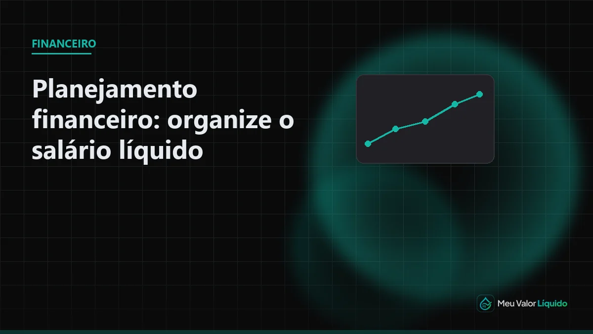 Ilustração editorial (Financeiro): Empréstimo consignado: quanto desconta do salário — Meu Valor Líquido